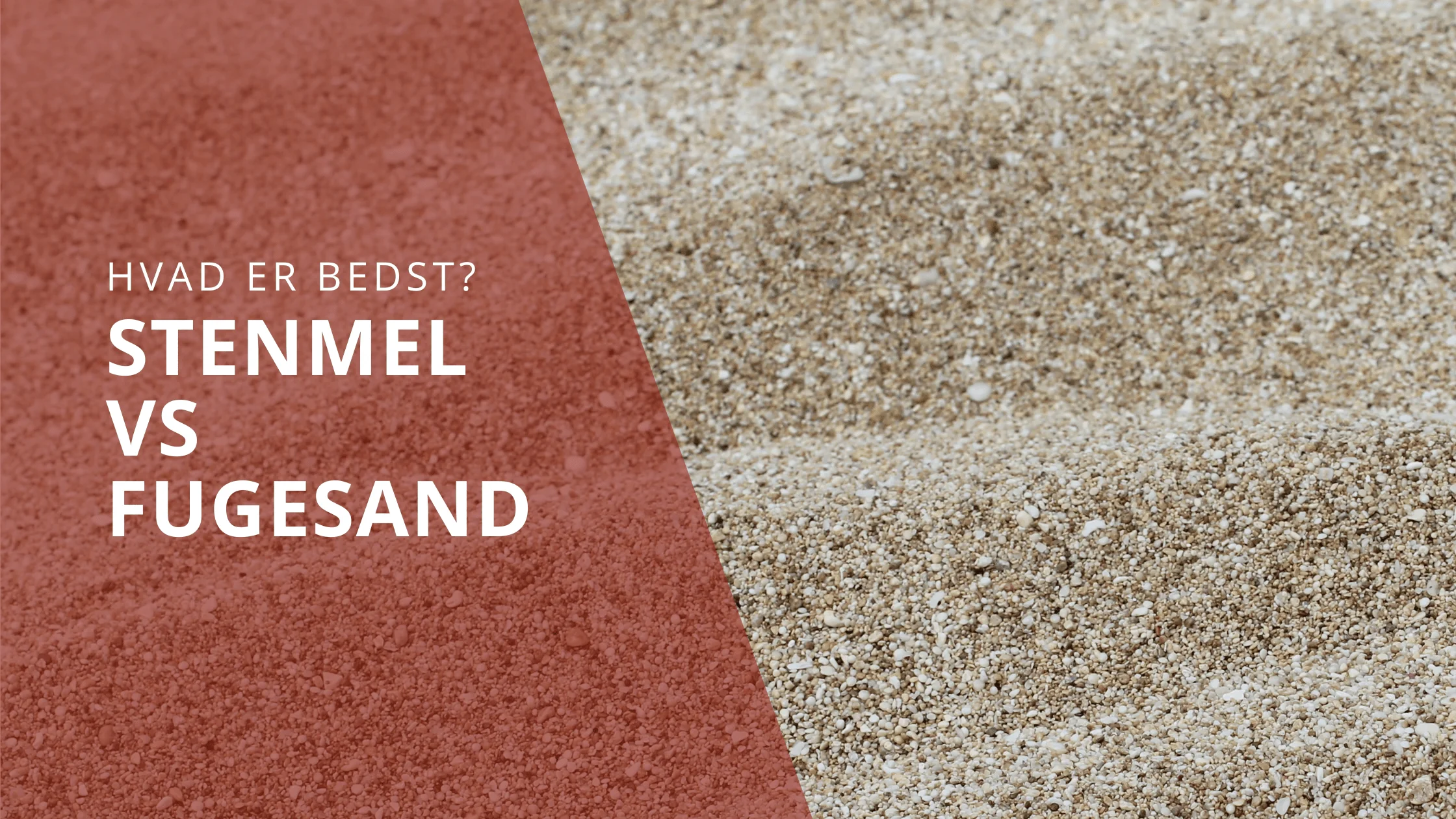 Stenmel eller fugesand: Hvad er bedst til fliser? - Stecks Fliserens