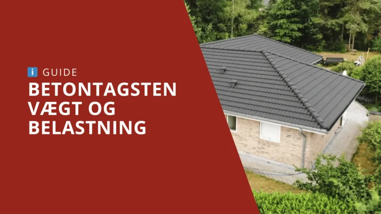Vægt og belastning på betontagsten