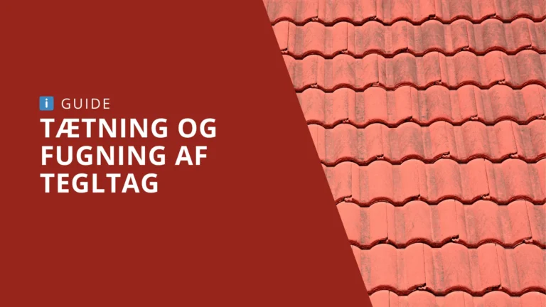Tætning og fugning af tegltag