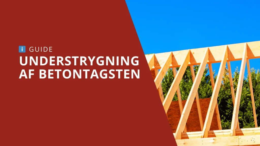 Understrygning af betontagsten