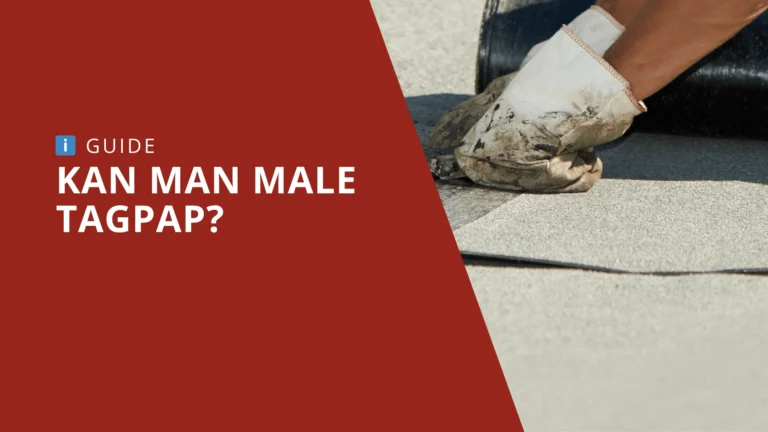 Kan man male tagpap?