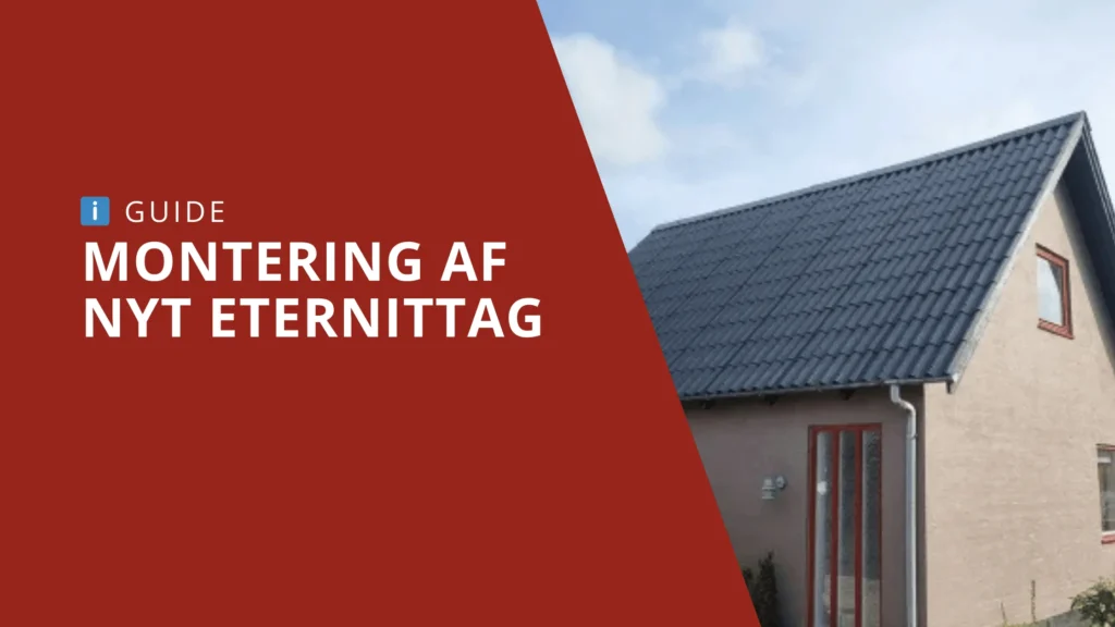Montering af nyt eternittag
