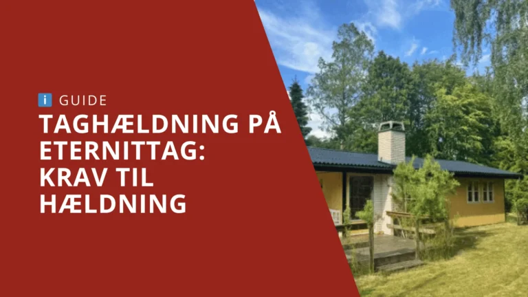 Taghældning på eternittag