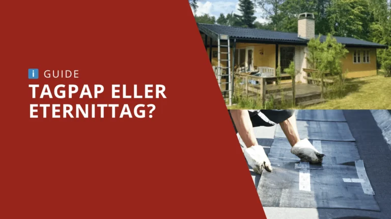 Sammenligning af tagpap og eternittag