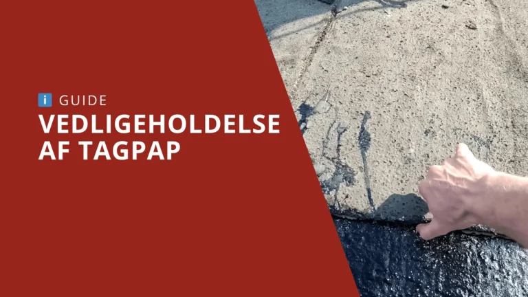 Vedligeholdelse af tagpap